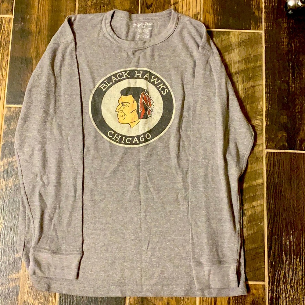 Chicago Blackhawks Vintage Long Sleeve, Medium